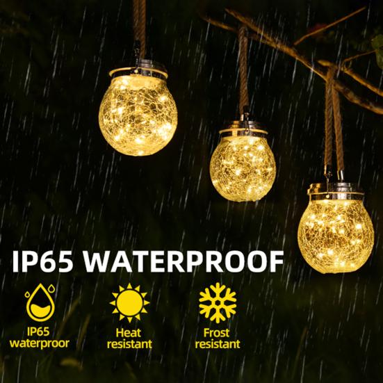 Solar Lantern Lights Waterproof Flickering Flame Garden Light Decorative Solar Hanging Lantern with 2 Modes for Yard Patio Decor