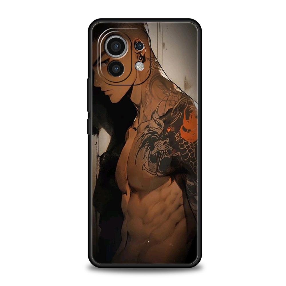 Phone Case Cover for Xiaomi Mi 17 15 14 13 12 11 Ultra 15T 14T 13T 12T 11T Pro Lite 5G Soft TPU Capas Sexy Muscle Man Fundas Bag