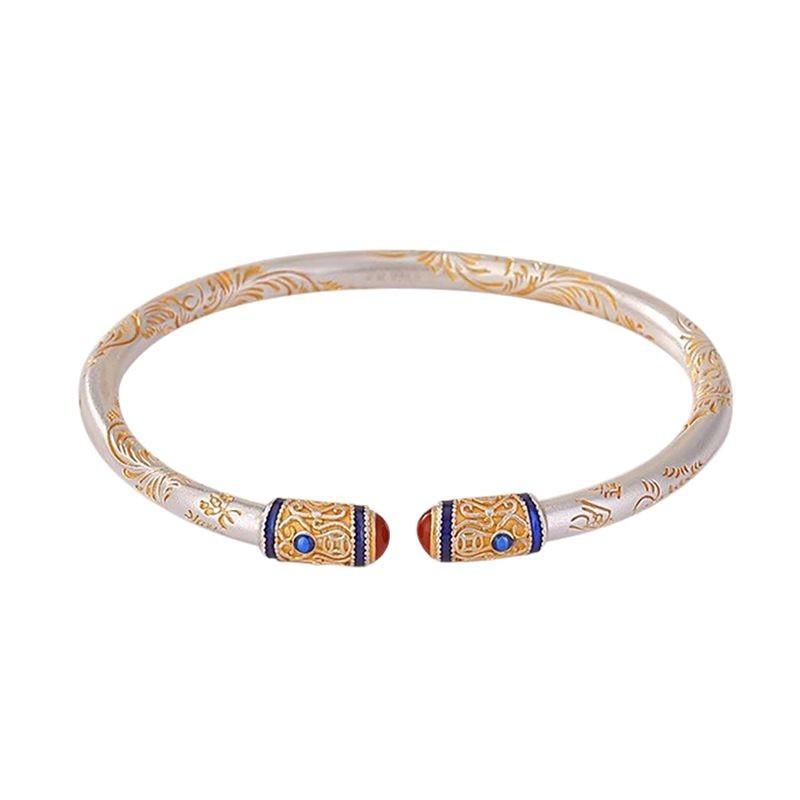 Female New Chinese Tang Grass Pattern Bracelet