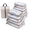 Travel Compression Storage Bag Set: 7-Piece Dustproof Organizer for Clothing & Suitcases