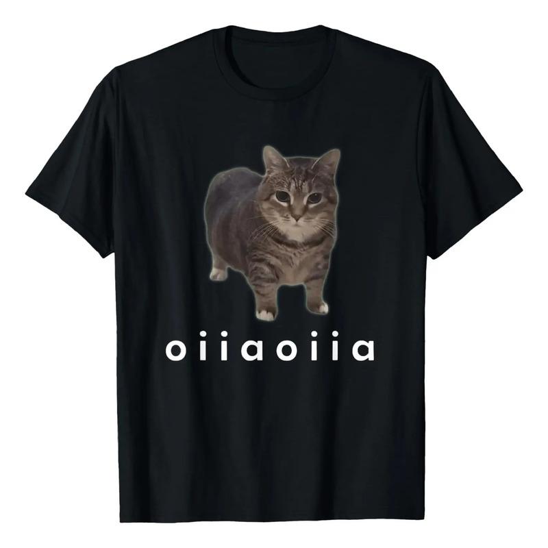 Camiseta Oiia Oiia Funny Cat Meme S разноцветный