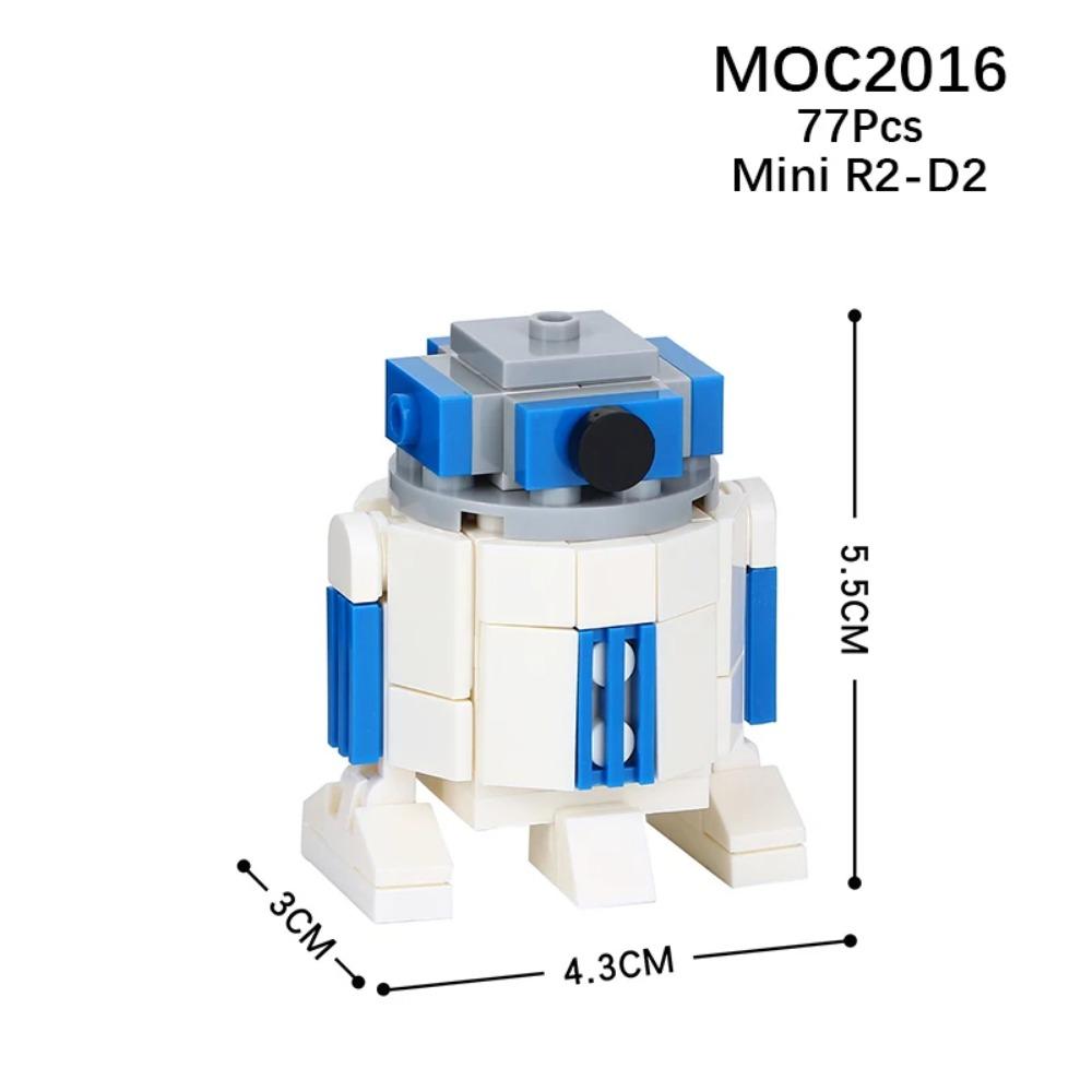 MOOXI Space Wars Series Robot Model MOC Brick DIY Diorama Adult Children Toys Building Block Set Montessori Gift Room Decoration