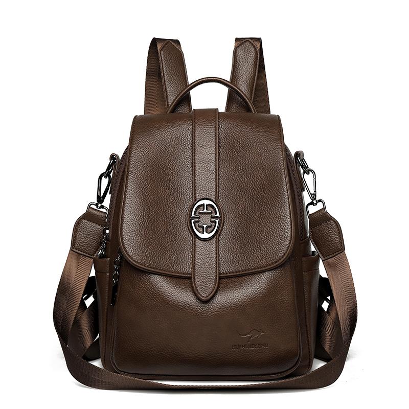 PU Women's Backpack Commuter Large Capacity Multifunctional Shoulder Bag