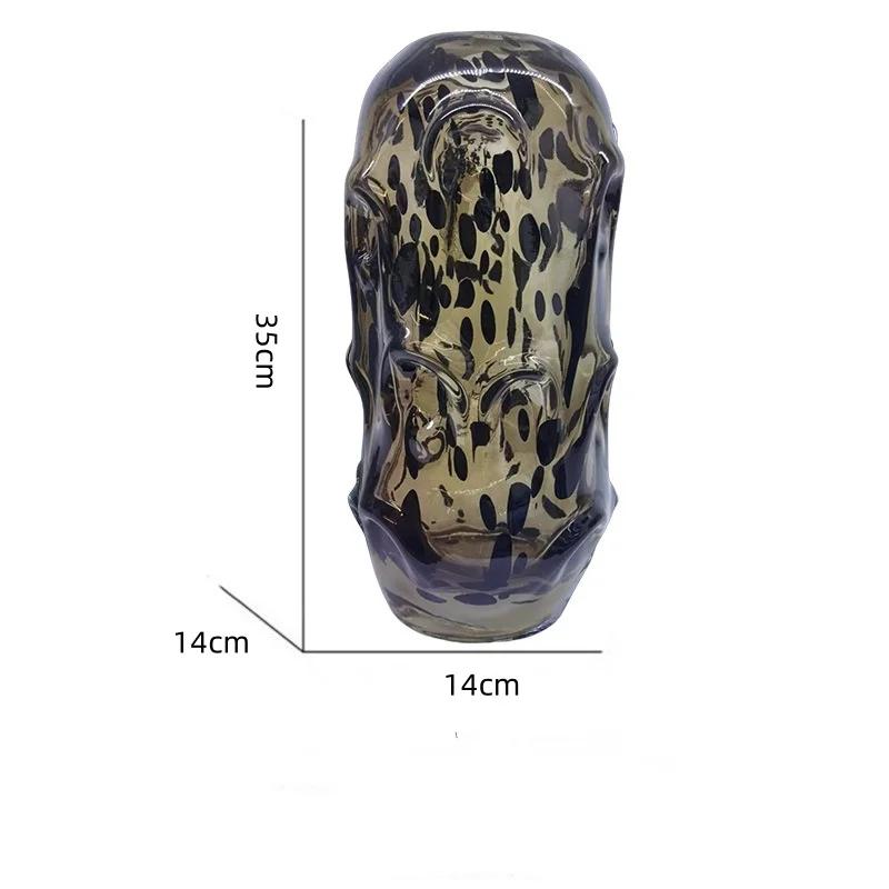 Glass Vase Irregular Wave Point Colorful Transparent Hydroponics Terrarium Flowerpot Flower Vase Room Decoration Accessories