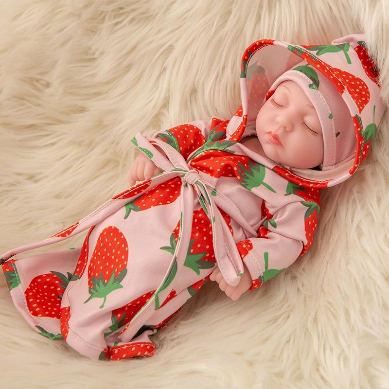 30CM Washable Lifelike Soft Hand-painted Simulation Baby Reborn Doll Children Accompany Play Doll
