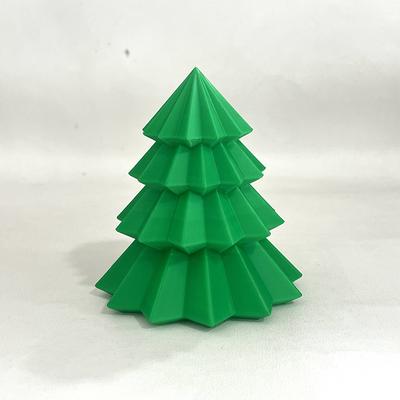 Christmas Tree Shaped Statue Home Office Desktop Ornament Car Trailer Coupling Cover Decoration