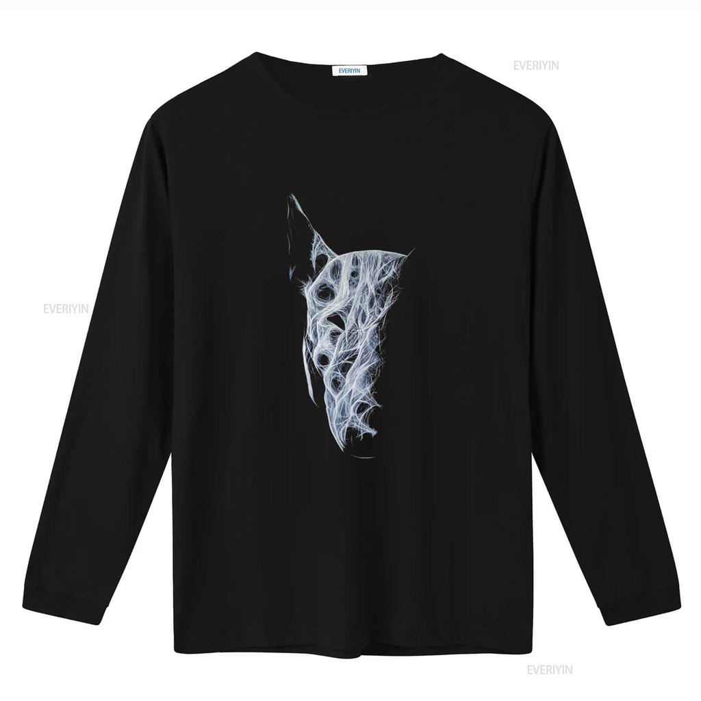 Abstract White Dog Bullterrier T Shirt for American Fashion Lovers Vintage Washed Soft Versatile Streetwear