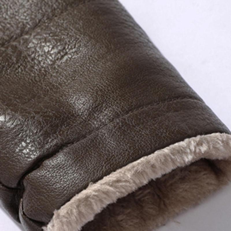 Мужская кожаная куртка из искусственного ПУ — фото 10