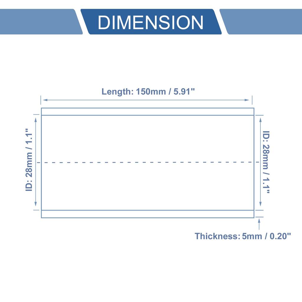 X AUTOHAUX Inner Diameter 28mm Length 150mm 0 Degree Straight