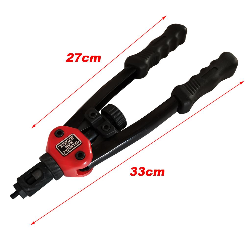 Allsome BT-605 Riveter Gun Tool Hand Insert Rivet Nut Tool Manual Mandrels M3 M4 M5 M6 M8 M10 M12 HT2597