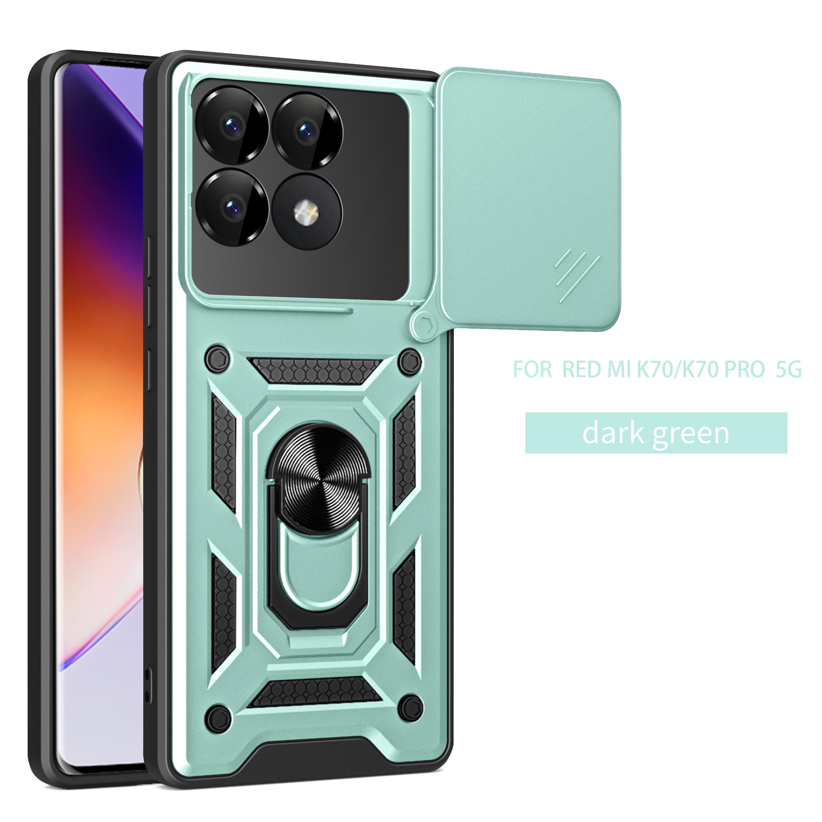 

For Xiaomi Poco F6 Pro Case Poco F6 Pro Cover Magnetic Ring Holder Armor Phone Case Slide Camera Protect Back Cover Poco F6 Pro