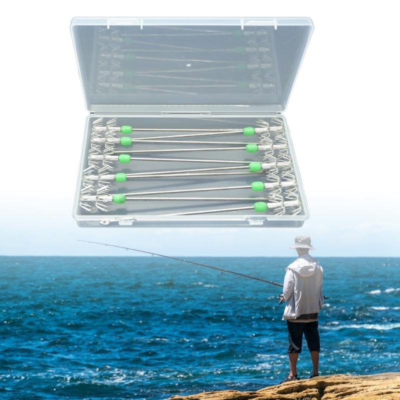 Flashing Squid Fishing Baits Luminous Head Squid Hook Fishings Baits