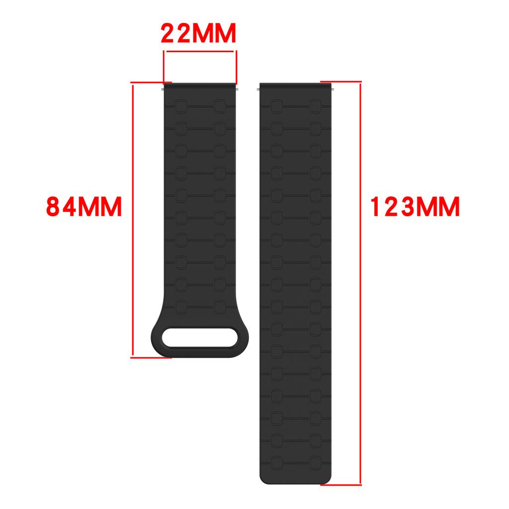 22mm Magnetic Silicone Strap For Huawei Watch GT6 5Pro GT5 46mm Sport Band For Redmi Watch 5 Active/5 Lite For Amazfit Balance