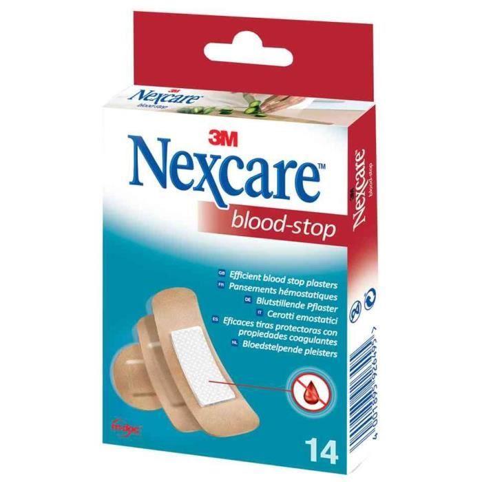 Nexcare Blood-Stop 14 pansements assortis