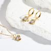 Mix Style Ins Fashion Multi Element Zircon Cute Cartoon Pendant Chain Necklace For Women Girls Charms Necklace Jewelry Set Gift