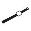 Silicone Loop Magnetic Watch Band with Black Case Replacement Watch Strap Quick Release Smartwatch