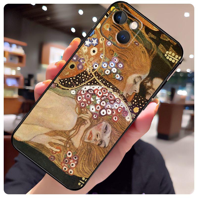 Kiss by Gustav Klimt Case For iPhone 15 Pro Max 14 13 12 11 16 17 Pro Max mini 15 16 Plus 16e 17 Air Phone Cover