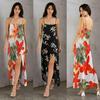 Summer 2025 Women's Sexy Slim-Fit Backless Drawstring Strap Dress