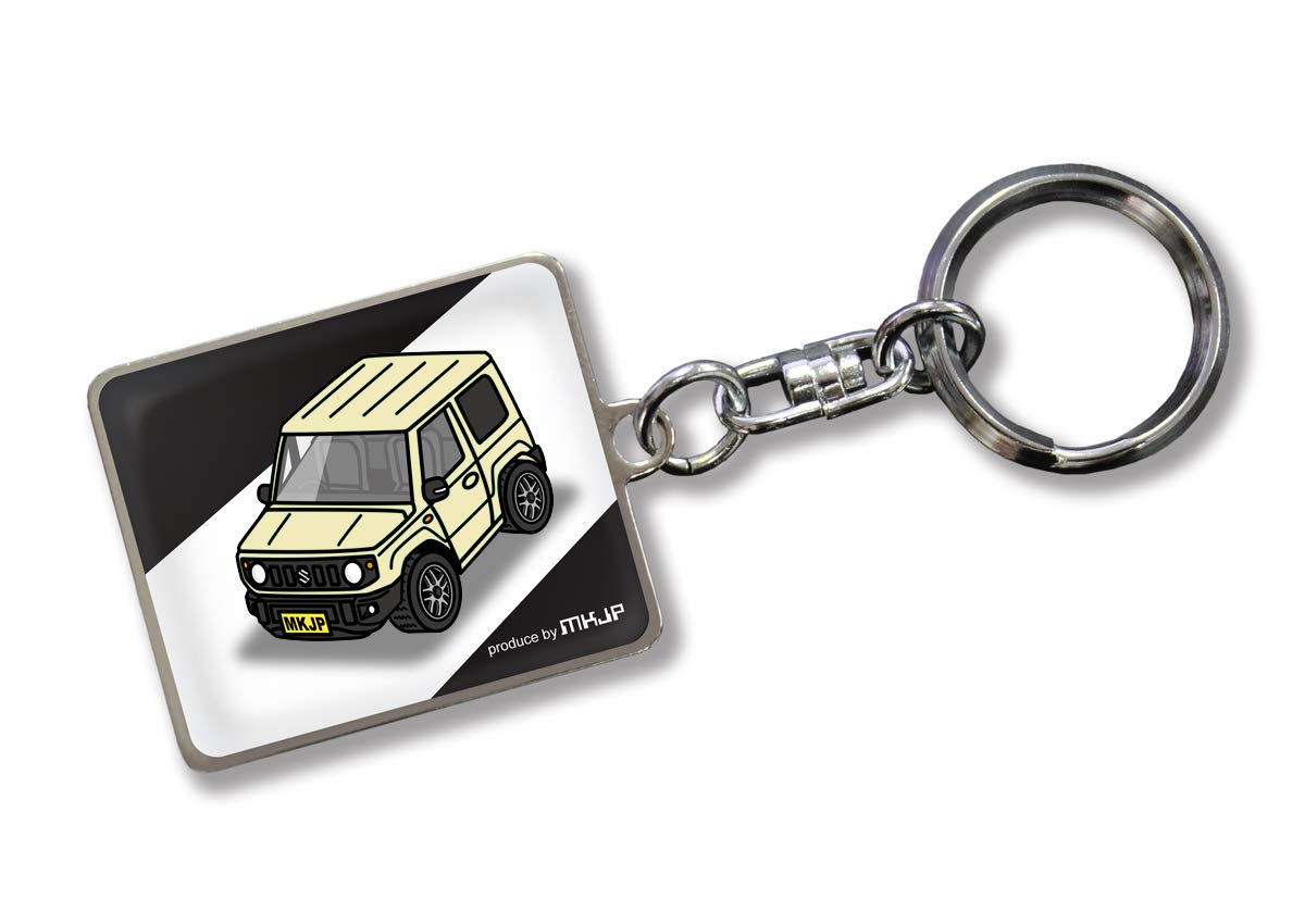 

MKJP Custom Keychain for Suzuki Jimny Black Gold Car Color JB64, Base, золотой