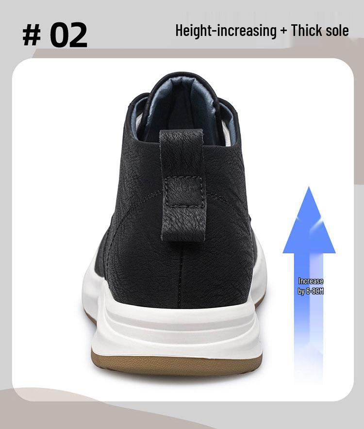 Chaussures de sport décontractées pour hommes, style coréen britannique, augmentant la hauteur de 8 cm, invisibles