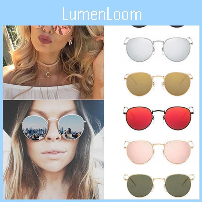 Premium Quality Oversized Round Sunglasses Men Women Vintage Retro Mirror Glasses