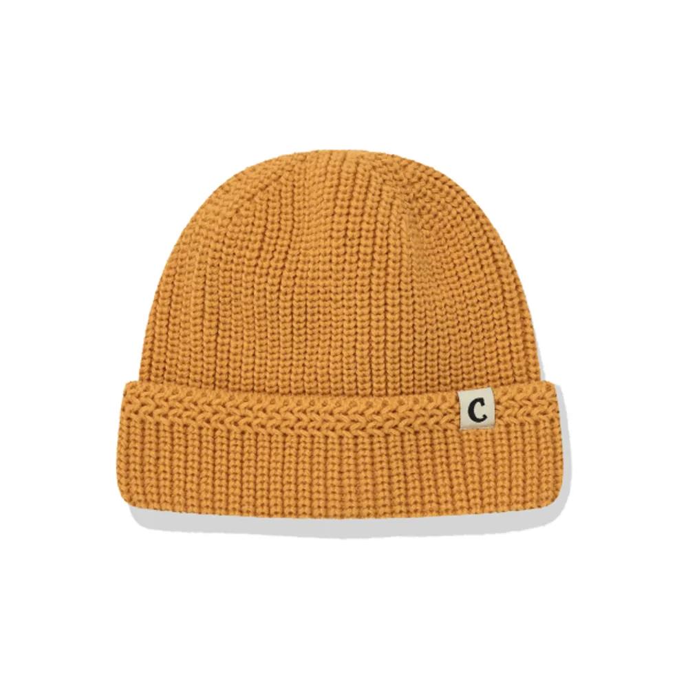 Authentic C Logo Short Beanie Yellow F