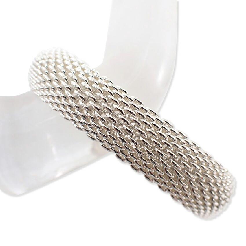 

[Вживаний] TIFFANY 925 Somerset Сітчастий Браслет/j31-60