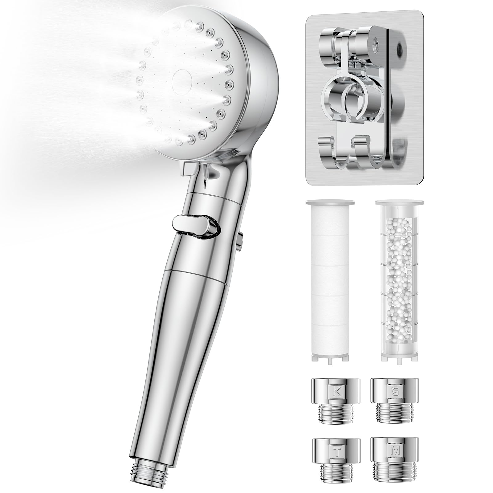 

Душ микро нано вода хлор высокая вода ручная вода вода кожа красивая пора грязь высокая очистка туман душ нано тепло международный универсальный