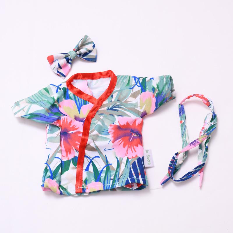 Spain Mia Potato Doll 24cm Clothes - Printed Kimono Dress-up Set