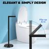 Non-slip Freestanding Toilet Paper Holder Single Pole Floor Standing Paper Dispenser  Bedroom