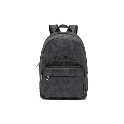 Li Ning Sports Lifestyle Series Logo Letter Large Capacity Student Sports Backpack Unisex Backpack Black ABST057-1