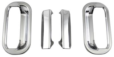 BRIGHTZ Mitsubishi Fuso New Canter Chrom Türgriffabdeckungen und Knopfabdeckung Set [TRUCK-S-082] für Mitsubishi Fuso New Canter