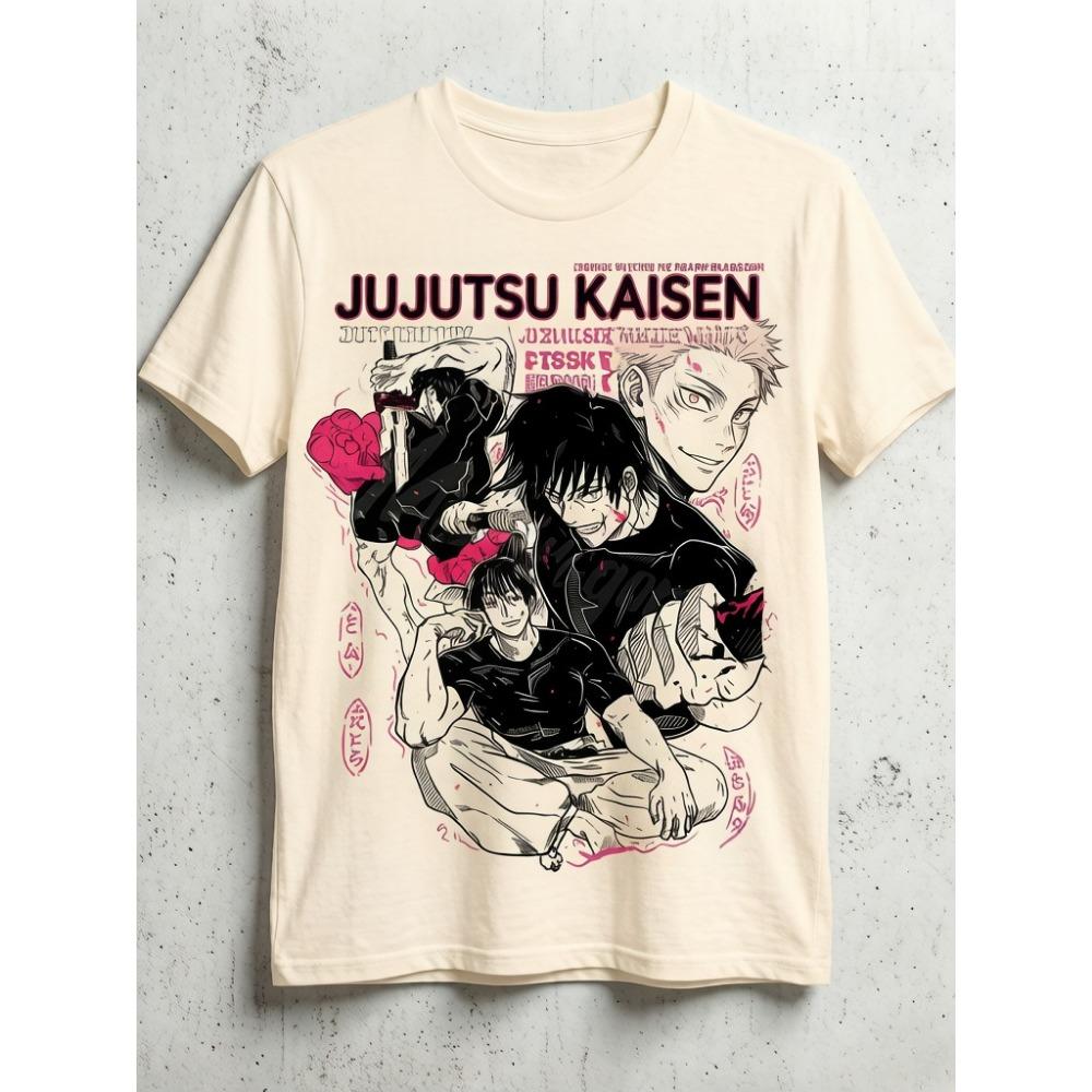 Summer Collection T-shirt for Anime Jujutsu Kaisen Toji Fushiguro Suitable for Both Men and Women Clothing