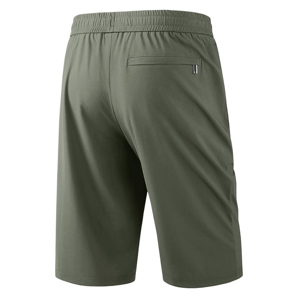 Herren Locker Geschnittene Leichte Schnelltrocknende Atmungsaktive Lässige Sport-Capri-Shorts mit Elastischem Bund und Kordelzug