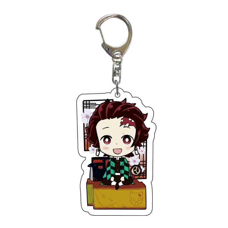 Demon Slayer Keychain - Tanjiro & Nezuko Acrylic Pendant 5.5 cm