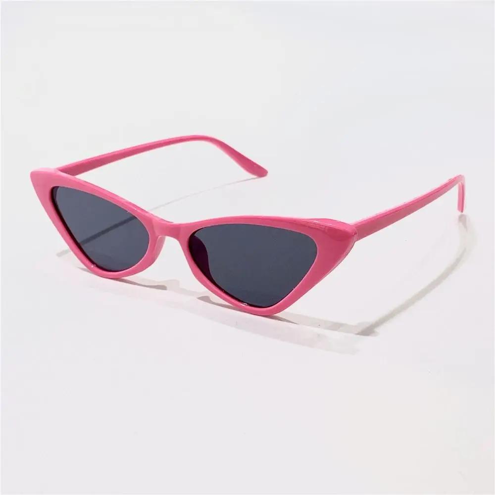 

Cat Eye Sunglasses Small Frame Sun Glasses for Women Fashion Retro Shades Eyewear UV400 Protection Trendy Streetwear Accessories троянди рожеві кольору