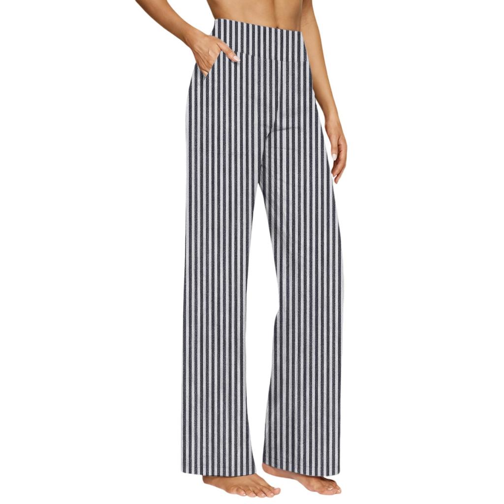 Womens Palazzo Pants Summer Casual Flowy Wide Leg Trousers Beach Travel Vacation Outfits