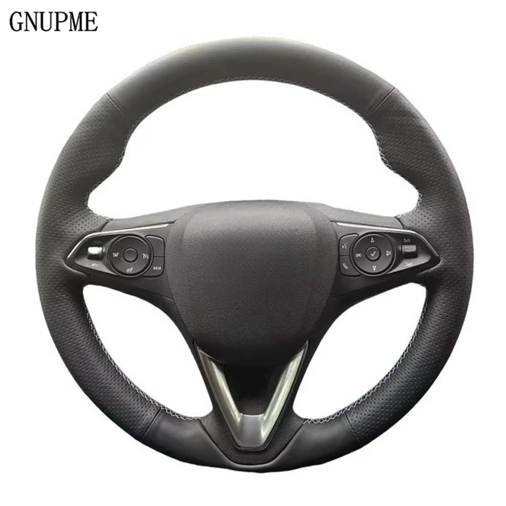 Car Steering Wheel Cover For Opel Astra K Corsa E Crosslandx Grandlandx Insignia Microfiber Leather Steering Wrap