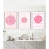 Painting Calligraphy Wall Art HD Canvas Oil Painting Posters Prints Home Bedroom Decor Gift Pink Lucky Billiard Ball 8 Pattern