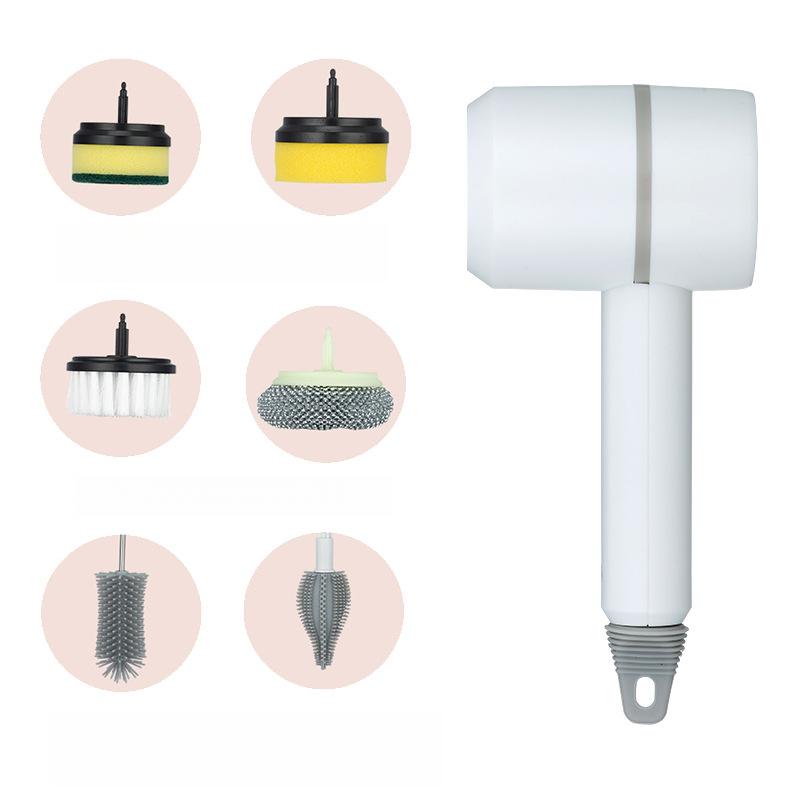 Electric Cleaning Brush Multifunctional Household Brush Steel Wire Kitchen Bathroom Brush Bowl Brush Shoe CleaningTool Automatic Handheld