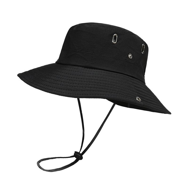Quick Dry Wide Brim Bucket Hat for Men Women Cap Breathable Adjustable Chin Strap Outdoor Hiking Fishing Sun Hat