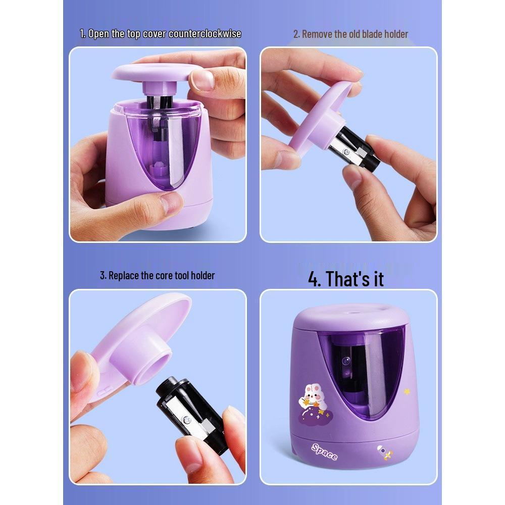 Electric Auto-Feed Pencil Sharpener for Kids and Students