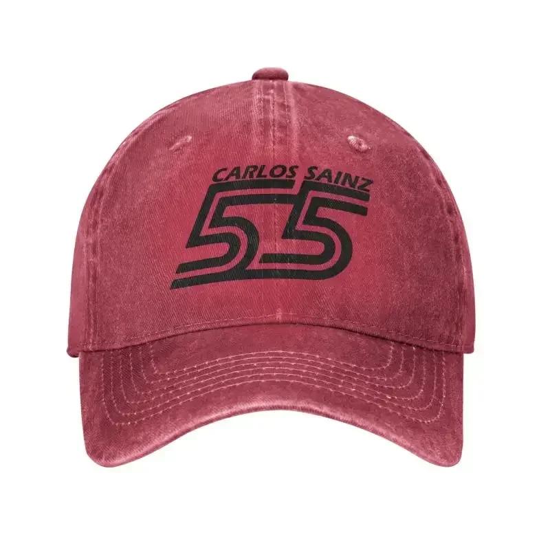 Classic Cotton Carlos Sainz 55 Formula Racing Driver Baseball Cap for Unisex WoUnisex Breathable Dad Hat Outdoor Baseball Cap