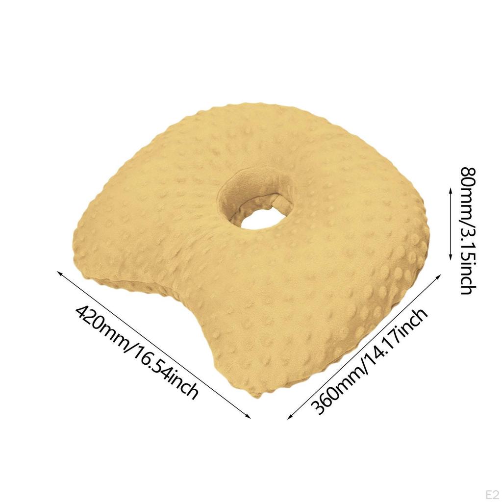 Ear Piercing Pillow Donut Washable Soft Multipurpose Relaxation Side Sleepers with A Hole