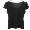 FOXEY NEW YORK Made In Japan Short Sleeve Cut 38 Black French Sleeve Women Used