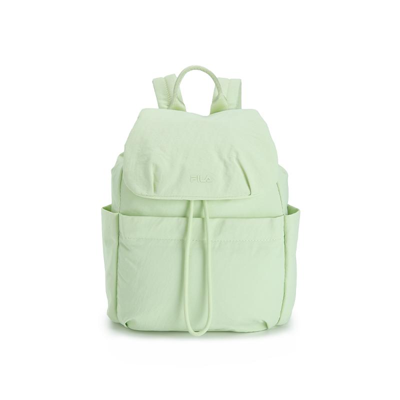 FILA Original Fashion Simple Classic Retro Casual Commuter Versatile Lightweight Practical Fabric Backpack Women backpack F13W629165FLG Refreshing Green
