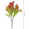 Artificial Leaves Plastic Seaweed Simulated Plant Home House Garden Decor(Orange Seaweed)