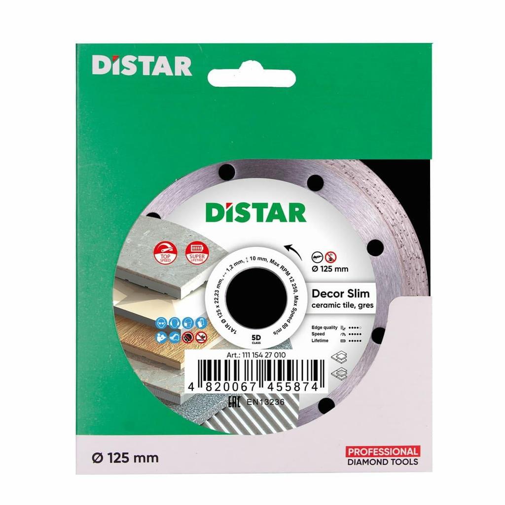 Distar Decor Slim Diamond Disc 125 x 1.2 x 8 x 22.23mm