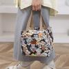Square Insulation Bag Cooler Portable Ice Bag Fashion Cartton Print Lunch Bag Bento Bag Children's Lunch Box Bag Cooler