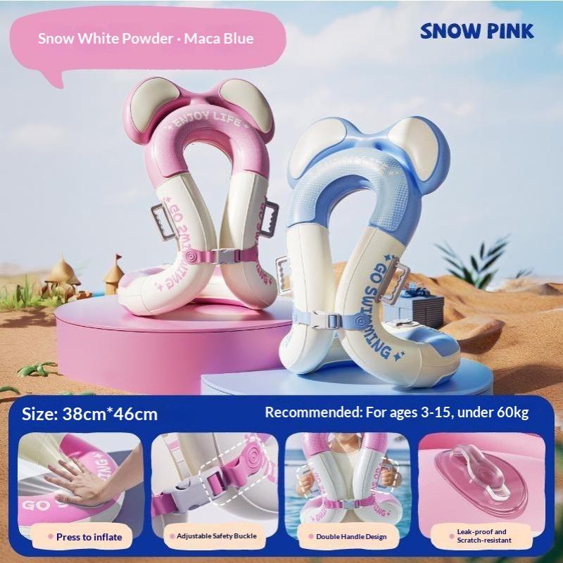 Inflatable Kids Underarm Swim Ring Safety Float Belt Hand Free Swimming Training Floats For Children Pool Beach Water Sports